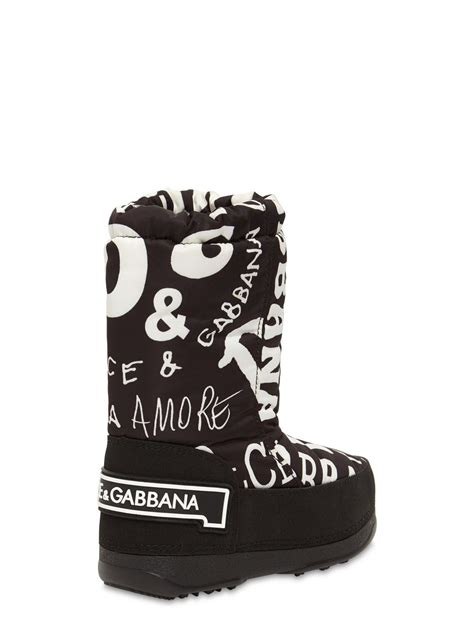 snow boots dolce gabbana|dolce and gabbana rhinestone boots.